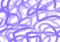 Abstract art background white color with wavy swirl purple lines. Backdrop with curve violet ribbon. Wave pattern