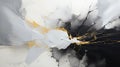 Abstract Art Black with White Blizard Line in Middle Oil Painting Background Royalty Free Stock Photo