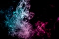 Abstract art colored smoke Royalty Free Stock Photo
