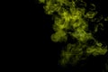 .Abstract art colored smoke on black isolated Royalty Free Stock Photo