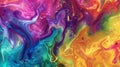 Abstract Art of Colorful Paint Swirling and Mixing in Water Royalty Free Stock Photo