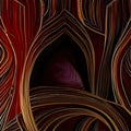 Abstract art creative background. Surreal abstraction in a deco style. Contemporary art Royalty Free Stock Photo