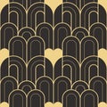 Abstract art deco seamless modern tiles pattern Royalty Free Stock Photo