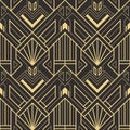 Abstract art deco seamless modern tiles pattern Royalty Free Stock Photo