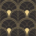 Abstract art deco seamless modern tiles pattern Royalty Free Stock Photo