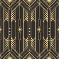 Abstract art deco seamless pattern Royalty Free Stock Photo