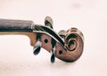 The abstract art design background of Scroll and Pegbox of violin Royalty Free Stock Photo