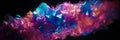 abstract art elements of minerals, crystals, colorful rocks shapes, crystals and dust, chaotic shapes, iridescent neon bright