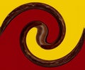 Abstract Art: Garden Snail Spiral