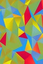 Abstract art geometric background of triangle multicolored polygons, vertical Royalty Free Stock Photo