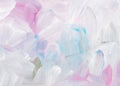 Abstract art oil painting background texture. White, pink, blue brush strokes on paper. Colorful pastel backdrop Royalty Free Stock Photo