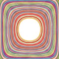 Abstract art rainbow curved lines colorful background