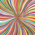 Abstract art rainbow curved lines colorful background