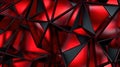 Abstract ART OF Red Pattern Made of Triangles and Black Background Royalty Free Stock Photo