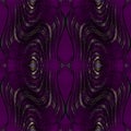 Abstract art, seamless pattern, background. Looks like thin curved lines reflects light. Violet background.