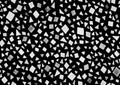 Abstract, seamless pattern, terrazzo tile, marble, texture, glass stripes,black, white, gray, monochrome tropics, leaf, summer, Royalty Free Stock Photo