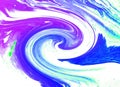 Abstract Art Swirl Rainbow Grunge Colorful Paint Background.