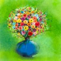 Abstract art watercolor painting of spring flower Royalty Free Stock Photo