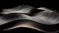 Abstract Art: Waves of Black and White Royalty Free Stock Photo