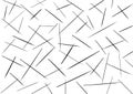 Abstract art white background with black lines and strokes. Geometric design pattern with gray hatching and stripe Royalty Free Stock Photo