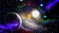 Fantasy Outer Space Background Abstract Representation Royalty Free Stock Photo