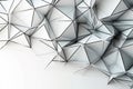 Abstract Artistic background composed of intricate triangulations and delicate black lines on a light backdrop. Ai generated Royalty Free Stock Photo