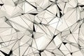 Abstract Artistic background composed of intricate triangulations and delicate black lines on a light backdrop. Ai generated Royalty Free Stock Photo