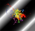 Abstract artistic black Background of colorful Royalty Free Stock Photo