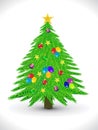 Abstract artistic christmas tree background Royalty Free Stock Photo