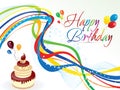 Abstract artistic colorful birthday background Royalty Free Stock Photo