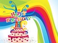 Abstract artistic colorful birthday background Royalty Free Stock Photo
