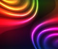 Abstract Artistic Colorful Glowing Neon Lights Effect Background Royalty Free Stock Photo
