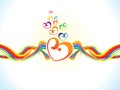 Abstract artistic colorful heart background Royalty Free Stock Photo