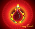 Abstract artistic creative colorful diwali background Royalty Free Stock Photo