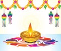 Abstract artistic creative colroful diwali background Royalty Free Stock Photo