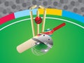 Abstract artistic creative cricket background