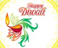 Abstract artistic creative deepawali background