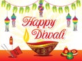 Abstract artistic creative deepawali background