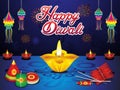 Abstract artistic creative diwali background Royalty Free Stock Photo