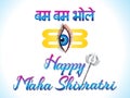 Abstract artistic creative maha shivratri