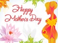 Abstract artistic creative mother day background