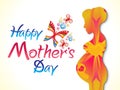 Abstract artistic creative mother`s day background