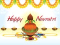 Abstract artistic creative navratri background