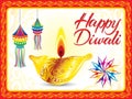 Abstract artistic deepawali background