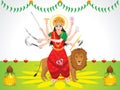 Abstract artistic detailed durga background