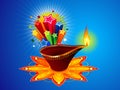 Abstract artistic diwali background