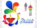 Abstract artistic diwali background