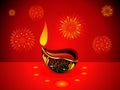 Abstract artistic diwali background