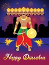 Abstract artistic dussehra background