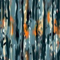 Abstract Artistic Forest Landscape in Vibrant Watercolor Style Royalty Free Stock Photo